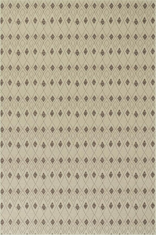 Dash & Albert Chandler Tan Machine Washable Rug, 8.5 X 11.5 Feet, Tan Geometric Pattern