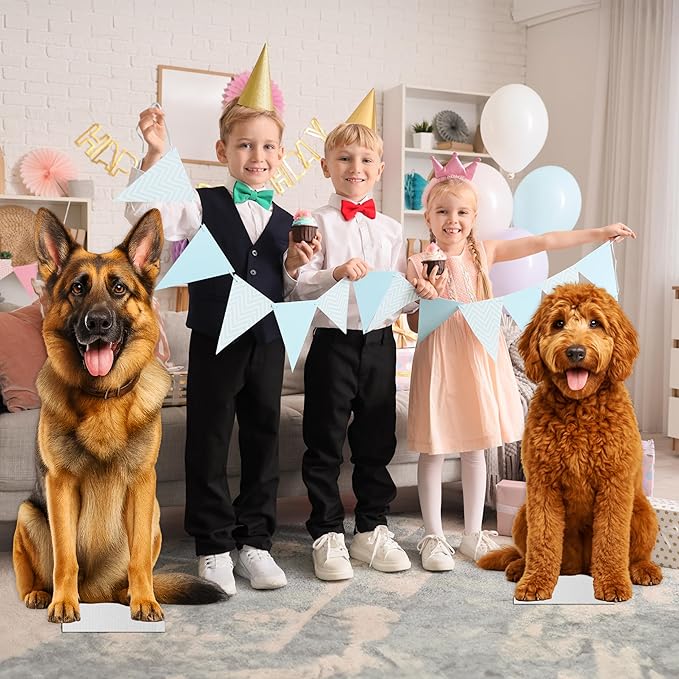 Dog - German Shephard Life Size Standee - 4FT Freestanding Coroplast Cutouts | Pets Animal Standup Photo Booths, Birthday & Halloween Decorations