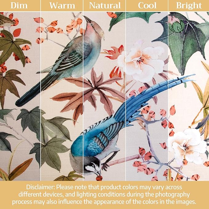 Maison d' Hermine Curtains for Living Room 100% Cotton 108 inch Length One Panel Light Filtering Curtains for Bedroom Windows with Rod and Loop Pockets Drapes (Hokuzai Beige, 50" W x 108" L)