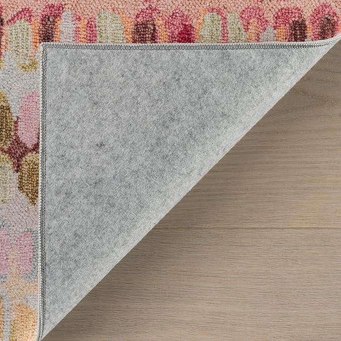 Dash & Albert Paint Chip Pastel Machine Washable Rug, 9.5 X 13.5 Feet, Multicolored Geometric Pattern
