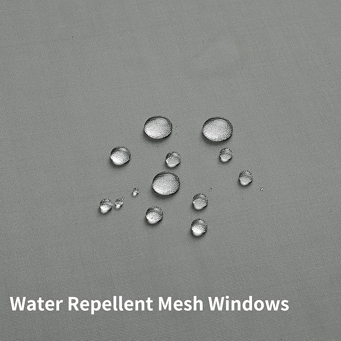 Colorful Star No Hook Shower Curtain with Snap in Fabric Liner, Waffle Weave Heavy Duty Thick Shower Curtains with Mesh Top Window, Hotel Style Waterproof Bathroom Curtain Set, 72 x 81 Inch, Grey