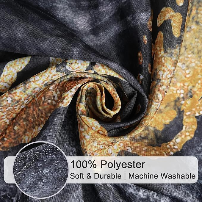 Modern Marble Shower Curtain, 72" W x 72" L, Waterproof Polyester Fabric Shower Curtain for Bathroom with Hooks, Housewarming Gift Ideas for New Home