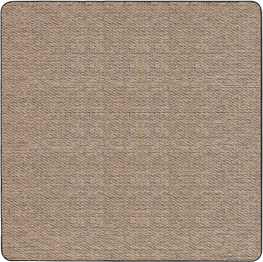 House, Home and More Skid-Resistant Carpet Indoor Area Rug Floor Mat - Black Ripple - 8 Ft X 8 Ft - Non Slip Rubber Backing, Stain Resistant, Dog Friendly, Living Room Bedroom Kitchen Entryway