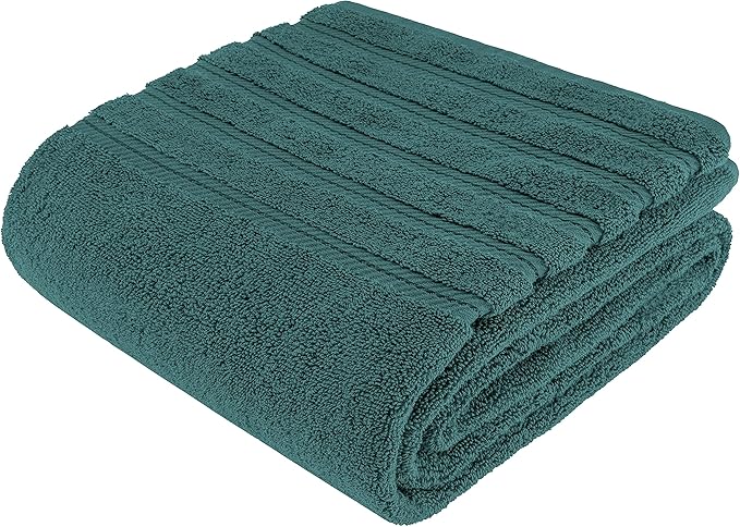 American Soft Linen 35x70 Jumbo Large Bath Towels, 600 GSM 100% Cotton Turkish Bath Sheet, Oversized Luxury Bath Towels for Bathroom Beach and Pool, Teal