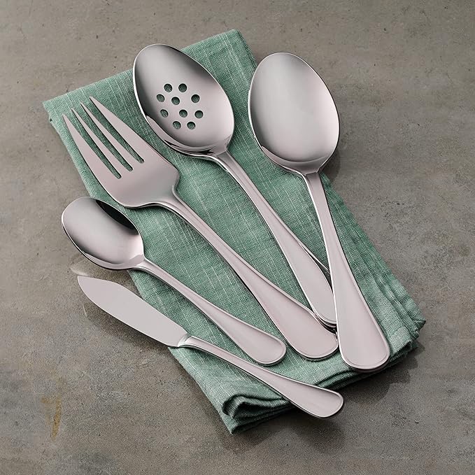 Tramontina 45 Piece Silverware Set - Firenze Utensils Set