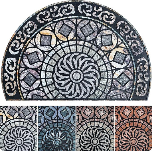 ubdyo Unique Stylish Front Door Mat - Low Pile Easy Fit Door Matt - Muddy Dirt Trapping Welcome Mat, Heavy Duty Doormat Outdoor Entrance - Sweet Home Gift - Doormat Indoor Entrance - Large 23” x 36”