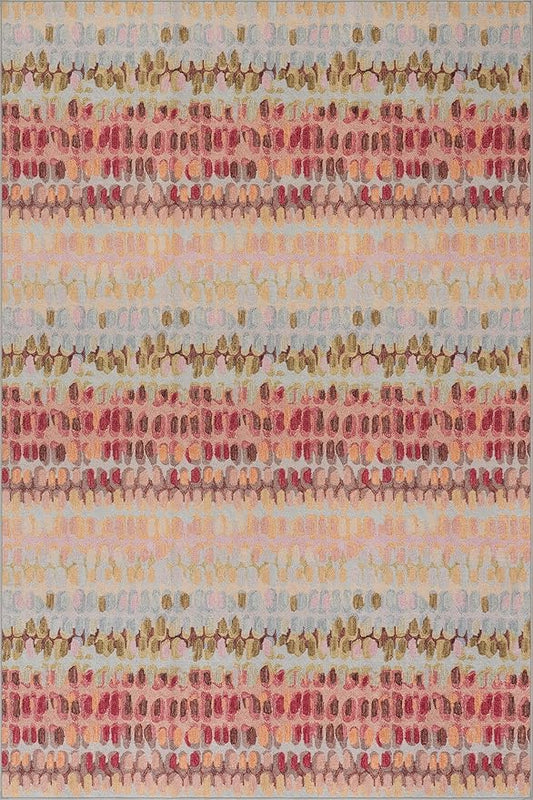 Dash & Albert Paint Chip Pastel Machine Washable Rug, 9.5 X 13.5 Feet, Multicolored Geometric Pattern
