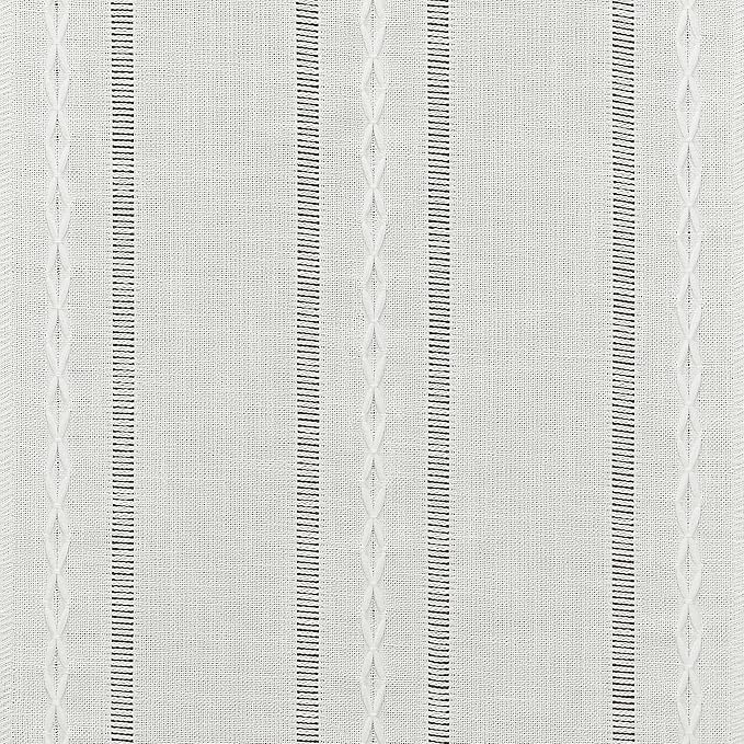 Christmas Table Runner, White 13x72 Inch, Hemstitched Farmhouse Cotton Linen Boho Table Runners 72 Inches Long, Embroidered Striped Rustic Home Decor