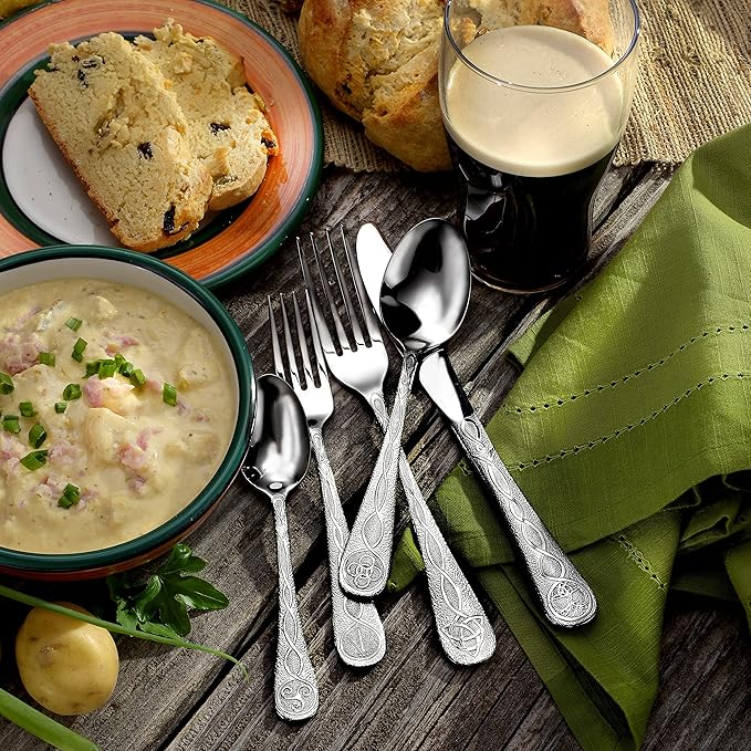 Liberty Tabletop Celtic 20pc Flatware Set Service for 4 Silverware MADE IN USA