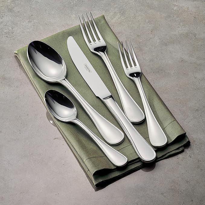 Tramontina 45 Piece Silverware Set - Firenze Utensils Set