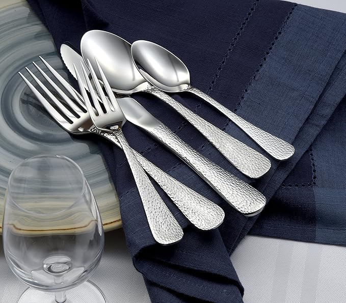 Liberty Tabletop Providence 45 Piece Flatware Set Service for 8 Silverware Made in USA